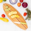 Totally Bamboo Surfboard Shaped Bamboo Wood Cutting Board and Charcuterie