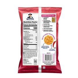Quaker 🟠 New Quaker Sweet & Spicy Chili Popped 14g Whole Grains Gluten Rice Chips 6oz