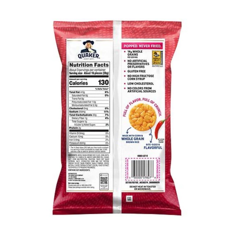 Quaker 🟠 New Quaker Sweet & Spicy Chili Popped 14g
