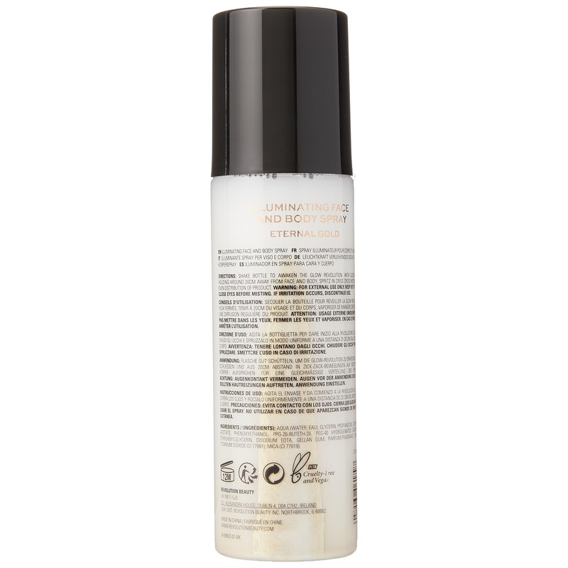 Makeup Revolution, Glow Revolution, Highlighter, Eternal Gold, 200ml