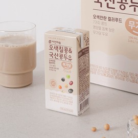 Five-colored soybean domestic soybean milk, unsweetened 190mLX20 pack 3. Unsweetened matcha 190mLX20 pack / 오색칠콩 국산콩두유 무가당 190mLX20팩 3. 무가당 말차 190mLX20팩