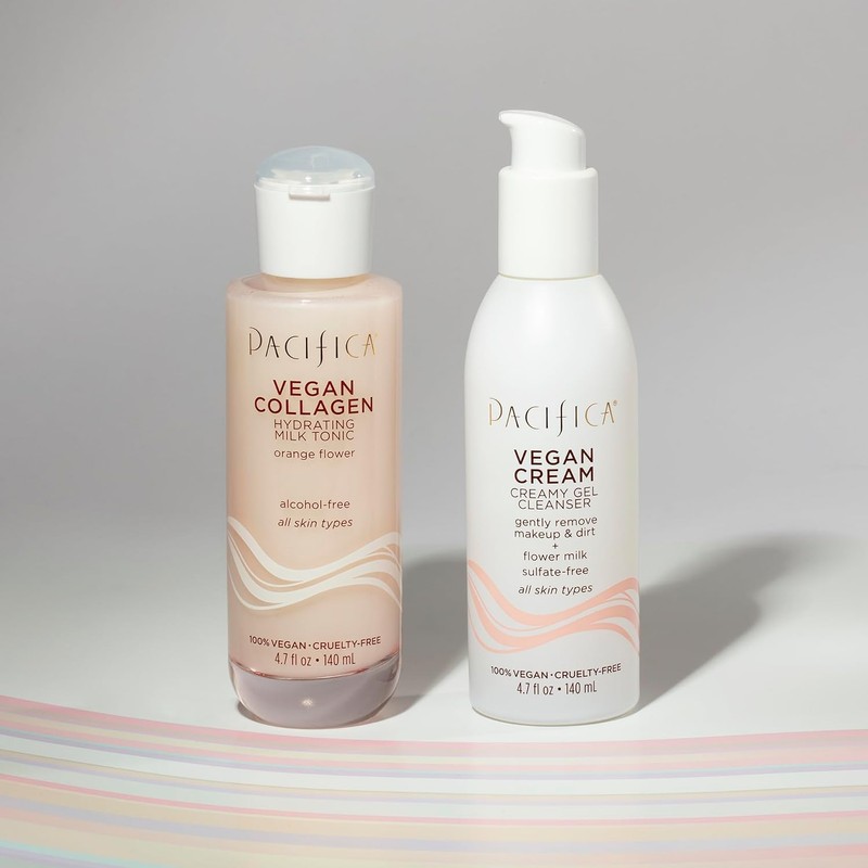 Pacifica Vegan Cream Creamy Gel Cleanser for Unisex, 4.7 Ounce/140
