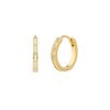 Gold&Deer 14K Goldfield Baguette Cubic One-Touch Earrings Ash Gold /