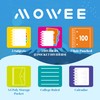 MOWEE 5 Subject Notebook - Spiral Notebook, College Ruled Notebook