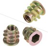 Jeffergarden 50pcs Insert Nuts Zinc Alloy Hex Nuts Embedded Nuts