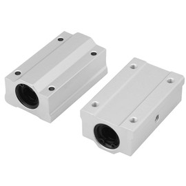 2 pieces SCS12UU 12 mm aluminium linear ball bearing sliding block sliding bushing replacement for CNC