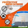 Portable Paint Tent, Large Paint Booth with Built-in Floor, Mesh