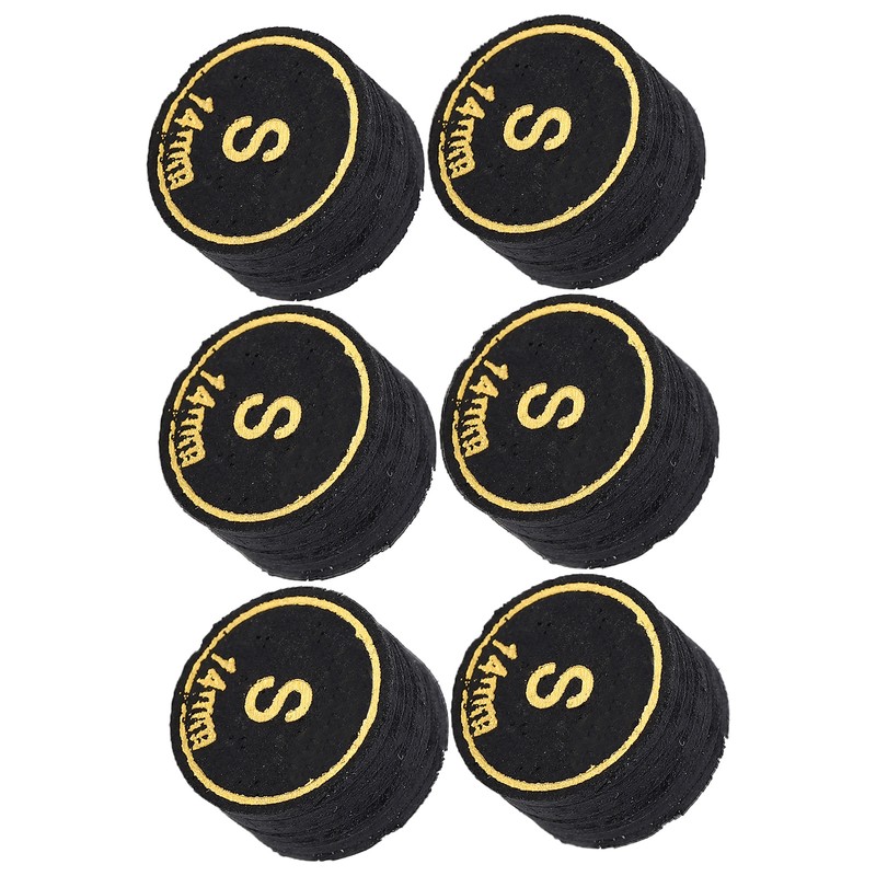 6pcs Pool Cue Tips Professional Multi Layers Billiard Pool Cue