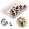 CESFONJER 3-10mm Drill Bit Depth Stop Coloring Positioner Spacing Ring