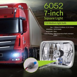 Bricologht 2PCS 120W 7x6" 5x7" LED Hi/Lo Beam Headlights for Mack MD7 CH CH600 MS300P Truck