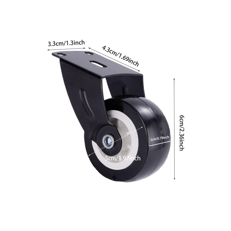 4 Pieces Small Gate Wheel Anti-Sag Door Bottom Support Wheels