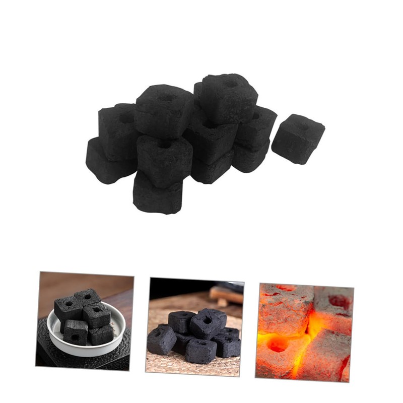 Totority Bamboo Charcoal Tablets for BBQ Camping Lightweight Charcoal for