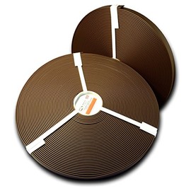 3/8" BETA Standard Matte BIOTHANE - Leather Embossed | BIOTHANE USA (100 Feet, Brown 523)