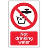 V Safety Not Drinking Water 100 x 150 mm -