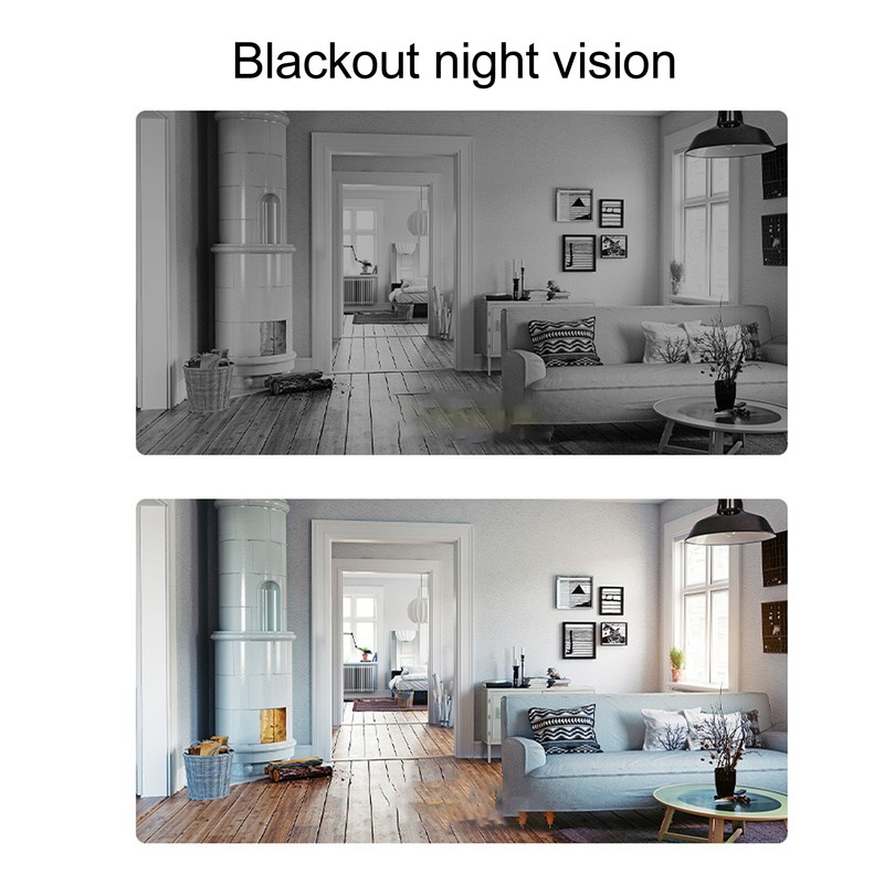 Wireless Home Security Camera WiFi Connection 360 Degree Rotation Infrared