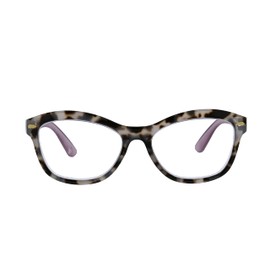 Peepers by PeeperSpecs Monterey Bay Blue Light Blocking Reading Glasses - gray tortoise/purple +0.00