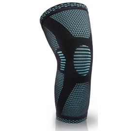 Knee Brace Compression Support Sleeve (Blue/Black) (Small)