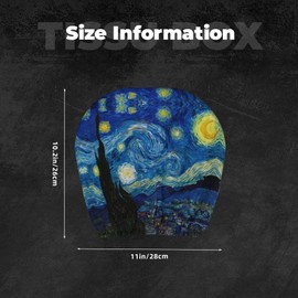 DSSWTP The Starry Night Van Gogh Universal Car Headrest Cover Soft Car Seat Head Rest Cover Protector Fabric Head Rest Coverings for SUV Car Truck Auto Accessories 1 Piece