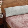 BEDELITE Velvet Body Pillow Cover with Zipper, Soft and Plush