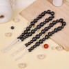 Hion 4 Pcs Boho Curtain Tiebacks,Wood Beads Curtain Holdbacks,Outdoor Farmhouse