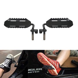 SXMA - Estriberas de acero sólido, color negro, reposapiés delantero, reposapiés para Jeep Wrangler JK y Unlimited 2007-2017