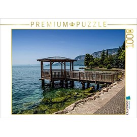 CALVENDO Garda Lake Garda Waterfront Puzzle, 1000 Pieces, Landscape Puzzle, 1000 Pieces, Lay Size 64 x 48 cm, Photo Puzzle for Happy Hours
