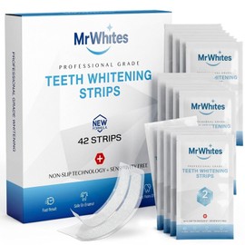 Teeth Whitening Strips Professional Strength – 21 Treatments (42 Strips) Enamel Safe Teeth Whitening Kit for Sensitive Teeth