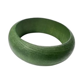 Generic Bohemian Wooden Bracelet Minimalist Wide Chunky Large Round Bangle Vintage Punk Wood Wristband Summer Jewelry for Women Men, FH524