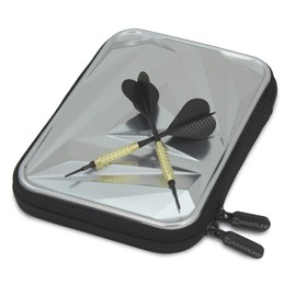 RADOLEO Arrow-ONE Steel-Silver Dart Case for 2 Players | for 6 Darts, Replacement Parts (Flights, Barrels, Tips, Collars) | Elegant Design for World Champions | Exclusive