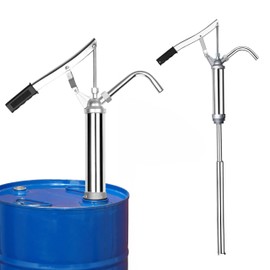 Lever Action Professional Barrel Pump, Heavy Duty Barrel Hand Pump with Telescoping Suction Tube Fits 15 to 55 Gallon Drums Transferring Heating Oil, Motor Oil, Transmission Fluid.