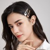 Dofash Snap Hair Clips, Metal Handles, 5 cm/2 Inch, Basic