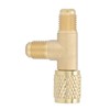 Quick Coupler Access Tee, SAE Flare Brass 1/4 in Valves