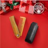 Folding Beard Comb for Men w/Carrying Pouch - All Natural