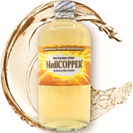 MediCOPPER True Colloidal Copper Dietary Supplement - 500 mL (16.9 fl oz) in Clear Glass Bottle
