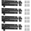 4 PCS Barrel Bolt Latch Black Slide Bolt Latch 3