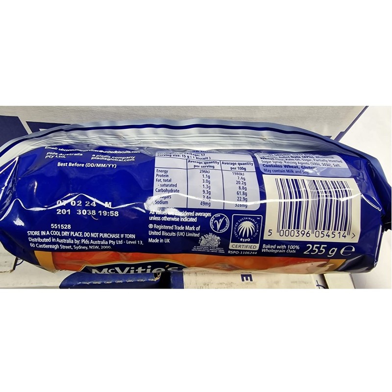 McVitie's Original Hobnobs 255g (Pack of 6)