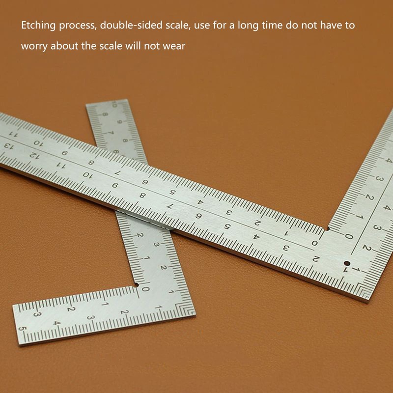 L Shaped Ruler Square Framing Ruler Stainless Steel Ruler 90