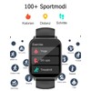 Cloudpoem Smartwatch,1.85 Zoll HD-Touch Screen Fitnessuhr mit Telefonfunktion,SpO2-Überwachung Pulsuhr Schlafmonitor
