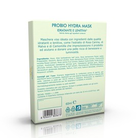 Probio Hydra Mask 4 x 15 ml - Face Mask Made of Moisturising and Soothing Fabric - Reflower