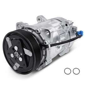 A-Premium A/C Compressor with Clutch Compatible with Volkswagen Jetta 1993-1999, Passat 1995-1997, Golf 1994-1999, Cabrio 1995-2002, 1.9L 2.0L