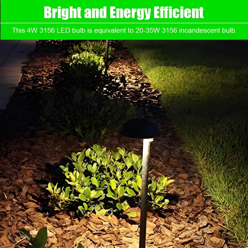 Makergroup S8 3156 Wege LED Bulbs, S-8 3156K Plastic Base