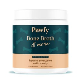 Pawfy Bone Broth for Dogs | Ideal Seasoning Dog Bone Broth Powder for Dry Food - Supports Joint Health & Digestion | Easy to Serve Bone Meal for Dogs | Unsalted Dog Gravy Topper for Pets
