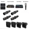 RUNCCI-YUN Pack of 4 3-pin XLR male and female XLR