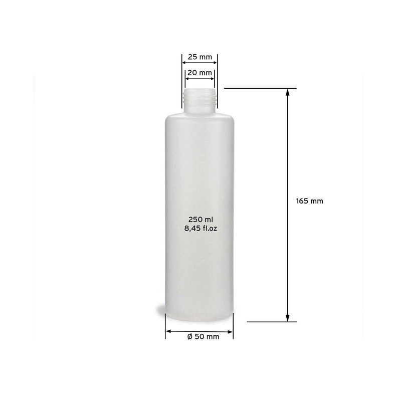 Octopus 10 x 250 ml Plastic Bottles, HDPE Plastic Bottles