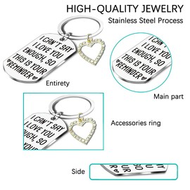 aisity Wife Stocking Stuffers For Wife Ideas Girlfriend Womens Stocking Stuffers For Women Christmas Gifts Couple From Boyfriend Husband I Love You Gift Keychain