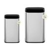 EKO 2-Pack Open Top Trash Can with Removable Inner Basket,