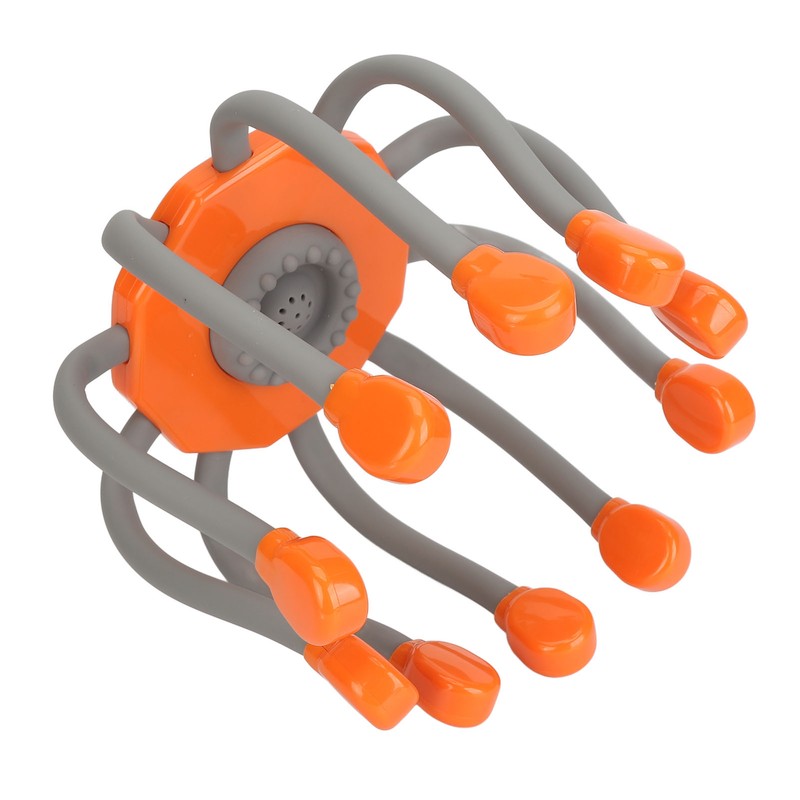 Electric Head Massager 10 Claws Red Lighting Vibration Reduce Stress