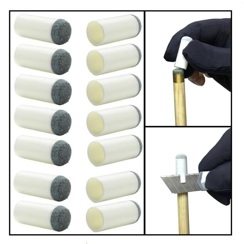 Wanfoou Cue Tips Replacements, 50 Pcs Billiard Cue Tips Replacement