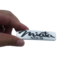1x Miata MX-5 Replacement for 1998-2005 Rear Emblem Nameplate Badge (Silver)