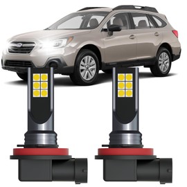 XFLHEHD Outback LED Fog Lights Fits for 2010-2019 Subaru Outback, 6500K Cool White Outback Fog Lights Bulbs Replacement Kit, Direct Plug and Play, Pack of 2